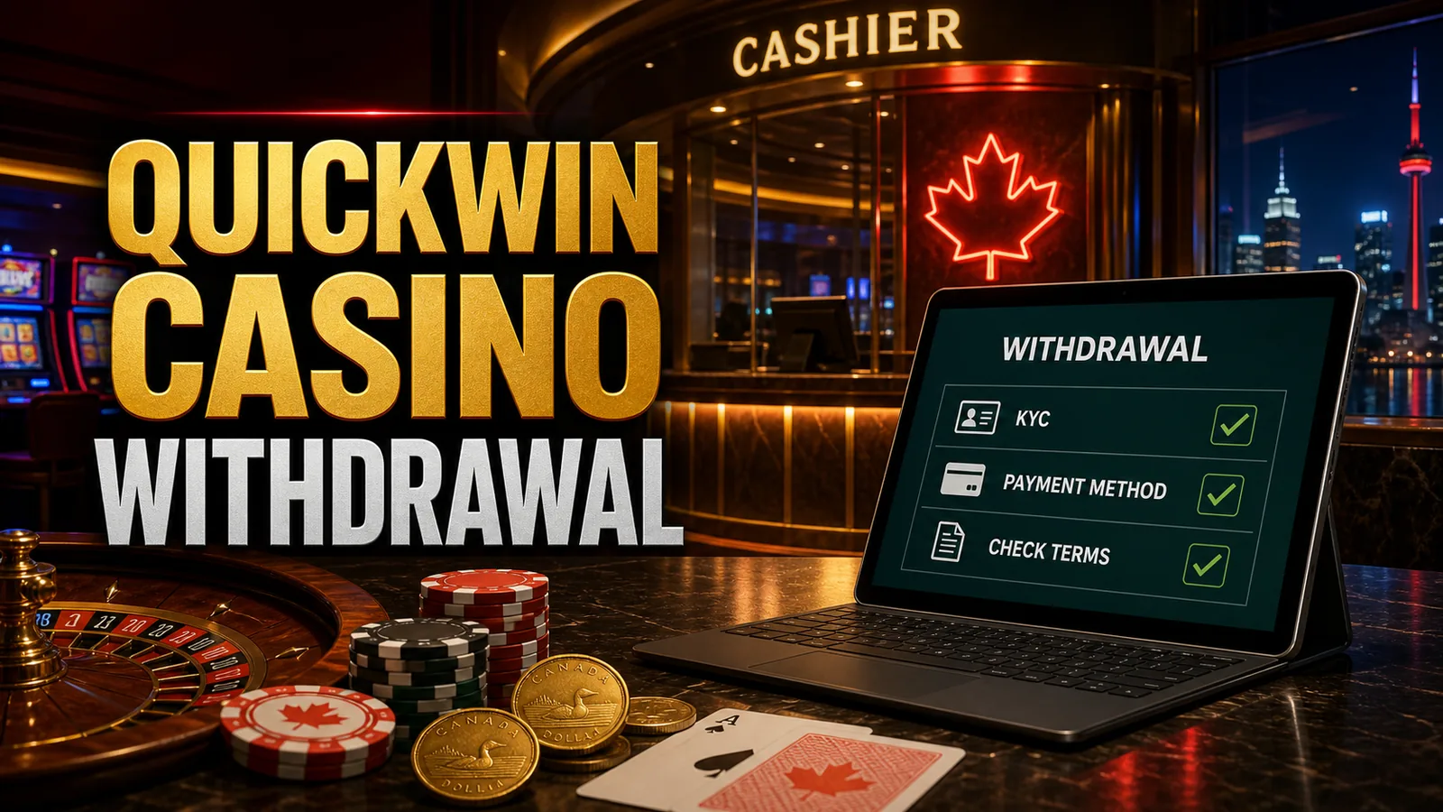 QuickWin Casino Withdrawal and Payments Canada content banner